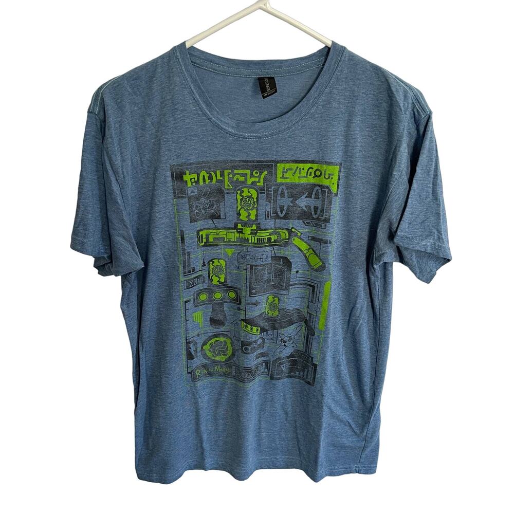 Rick & Morty Lootcrate Blue Graphic print T-Shirt Medium